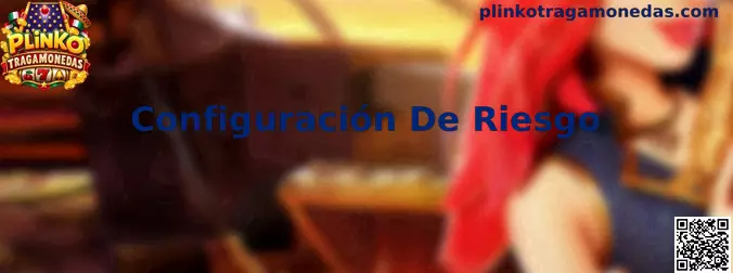 Panel de Configuración De Riesgo en Plinko Tragamonedas con niveles de volatilidad