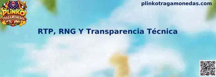 Ilustración técnica sobre RTP, RNG y transparencia en Plinko Tragamonedas