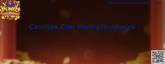 Tablero de Plinko Tragamonedas con casillas de multiplicadores en la parte inferior